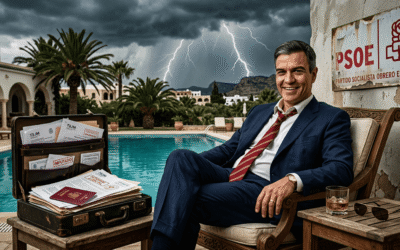 “De la Moncloa a Hammamet: Sánchez, el Craxi que aún no ha cogido el vuelo (pero ya tiene la maleta llena de imputados)”