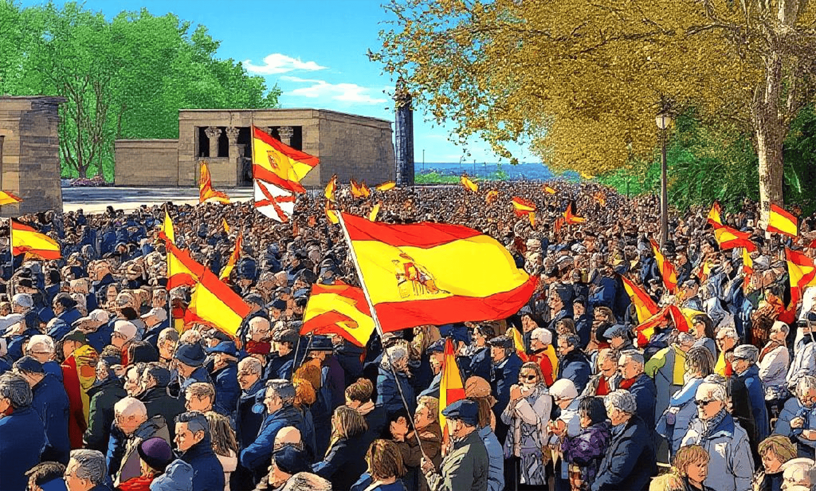 El PP moviliza a 80.000 personas para exigir elecciones tras el ingreso en prisión de Ábalos