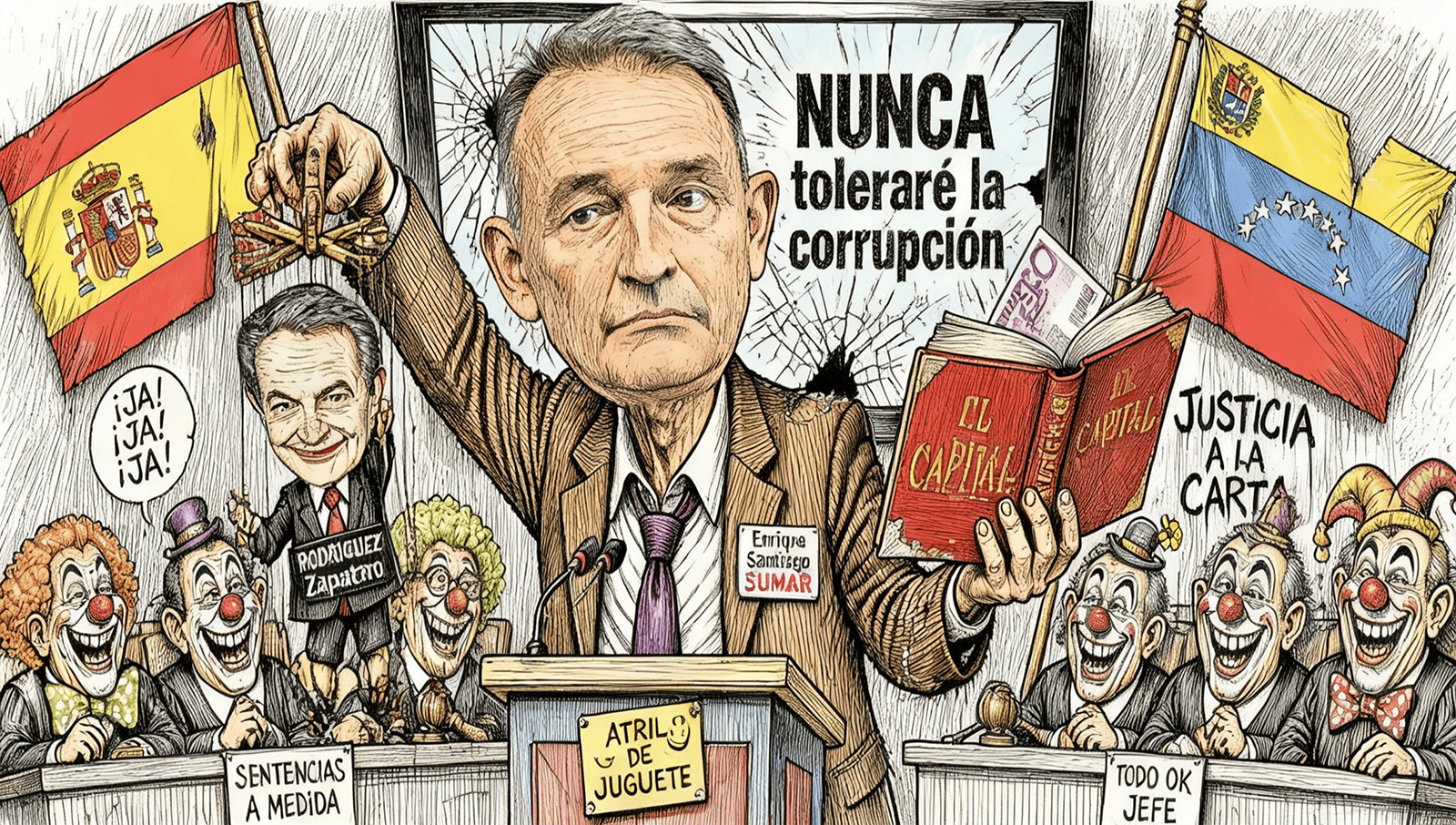El abogado marxista que nunca tolera la corrupción… excepto cuando toca defender al camarada
