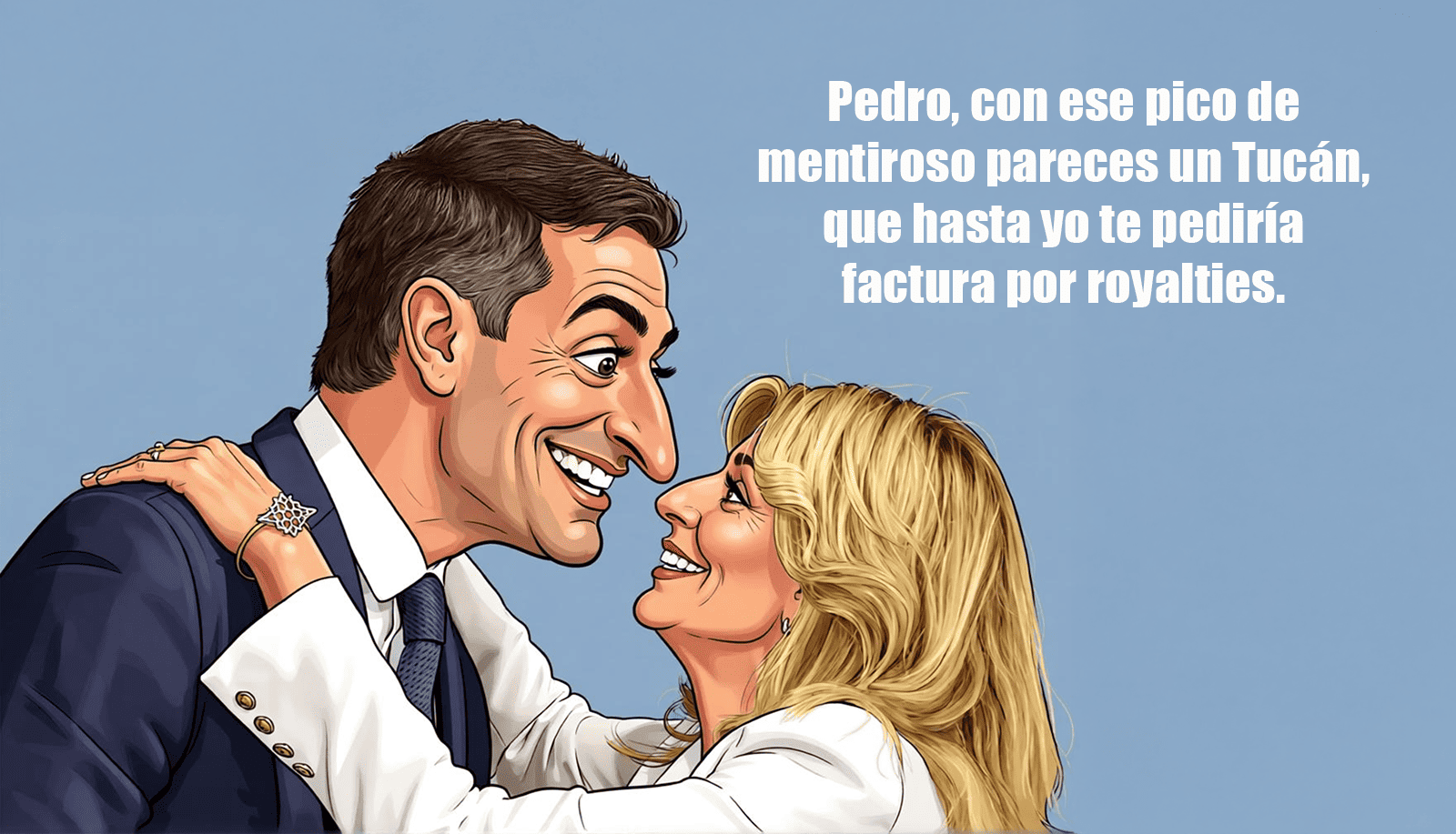 El mayor mentiroso y la mayor posturera del reino lo vuelven a hacer