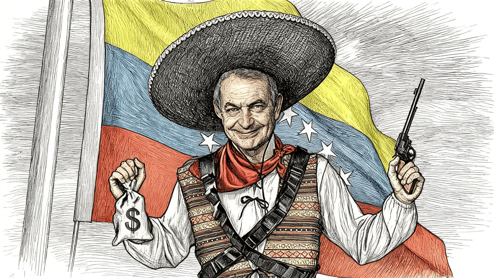El ‘pistolero’ de la pasta: Zapatero, de mediador a recadero del chavismo según Julio Borges