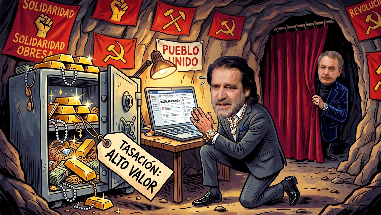 La caverna socialista ahora pide perdón: cuando la fe se topa con la tasación