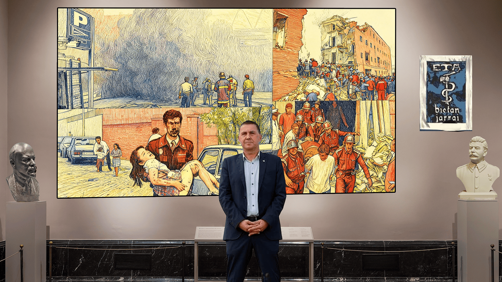 La jeta histórica: Otegui, un etarra condenado dando lecciones de antifascismo