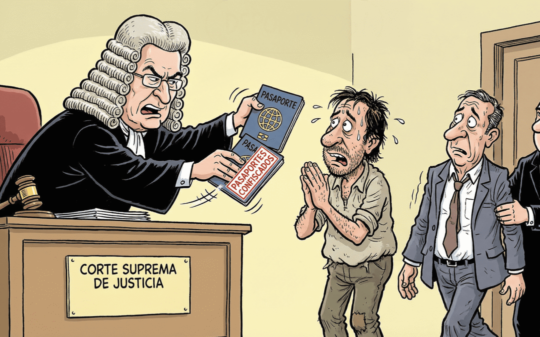 Pasaporte retirado y piso de lujo