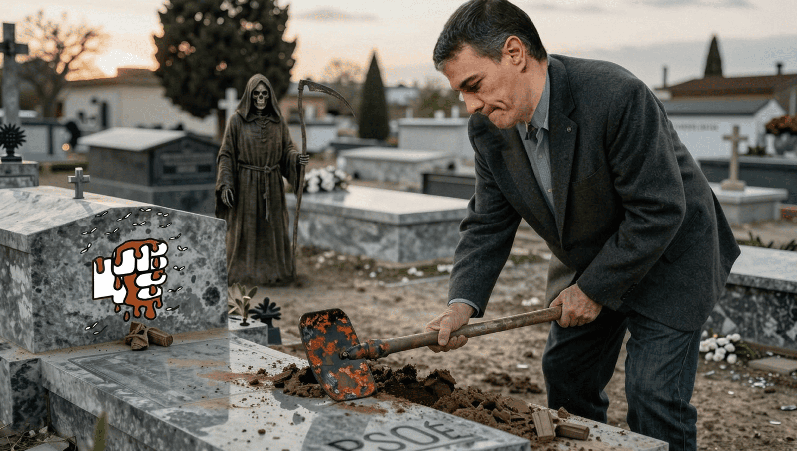Pedro Sánchez: El puto amo del cementerio socialista