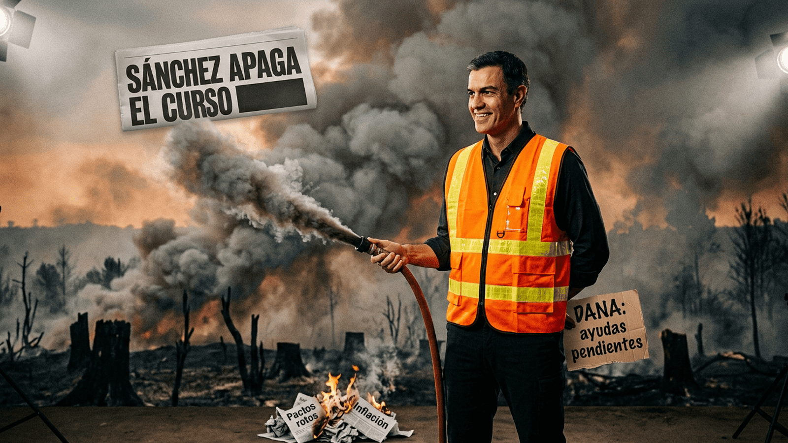 Pedro Sánchez, el Piromaníaco Trilero