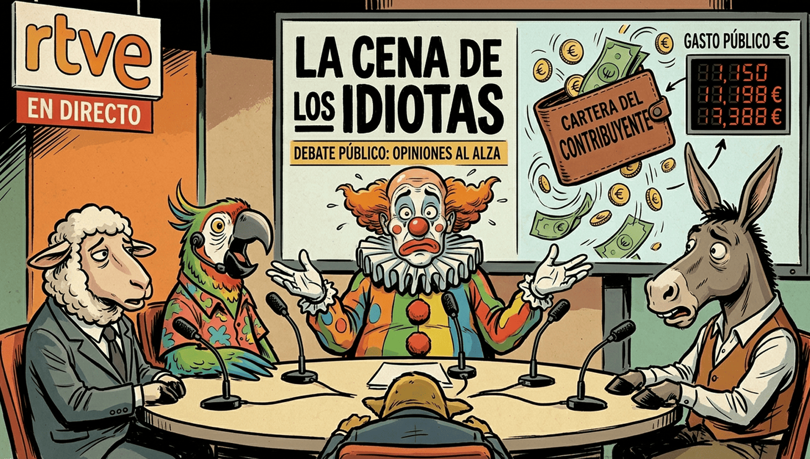 RTVE y ‘La cena de los idiotas’: el programa perfecto para el tertuliano perfecto