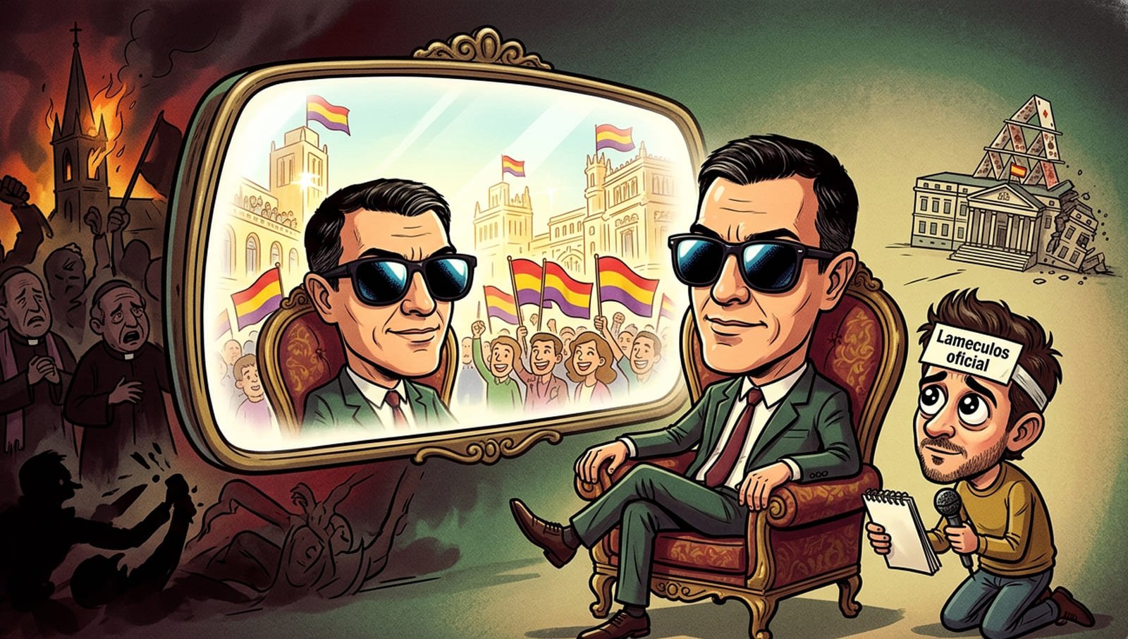 «Sánchez, Cintora y la República de los Espejos: cuando la historia se mira con gafas de sol»