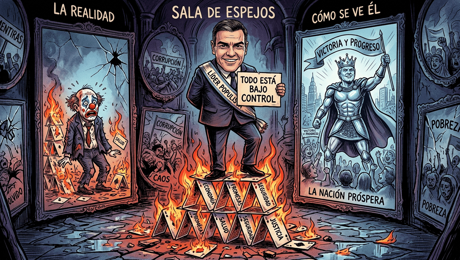 Sánchez, el arquitecto de su propio espejismo: cuando mentir es la única forma de reconocerse en el espejo