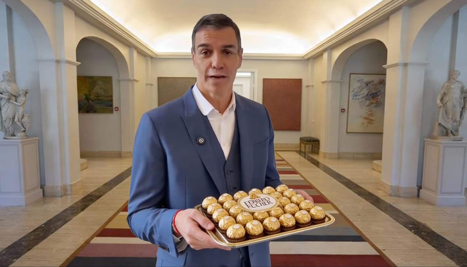 Sánchez se suma a la moda de los ‘house tour’ y enseña La Moncloa «en plan Isabel Preysler»